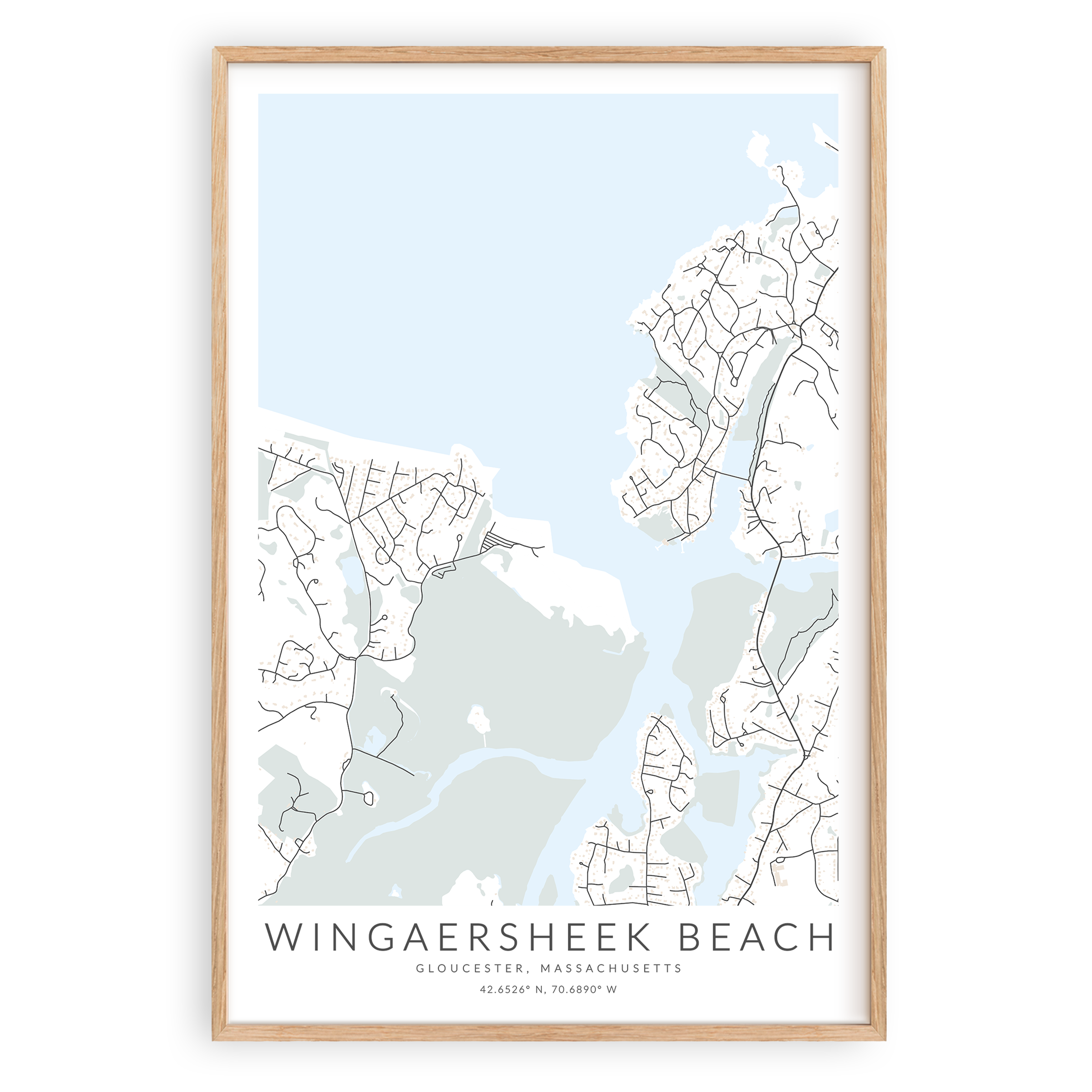 Wingaersheek Beach Map Print