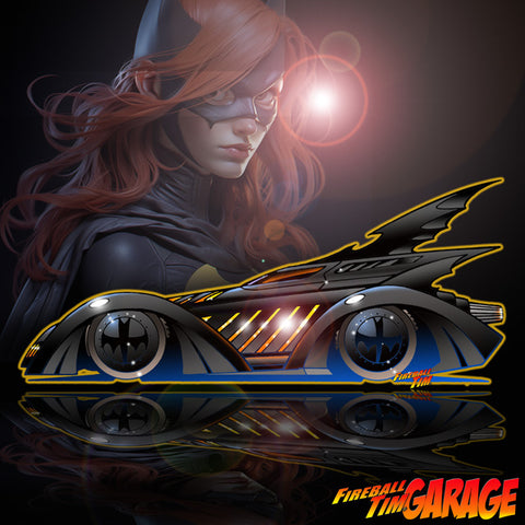 Batgirl Batmobile Custom Car Art