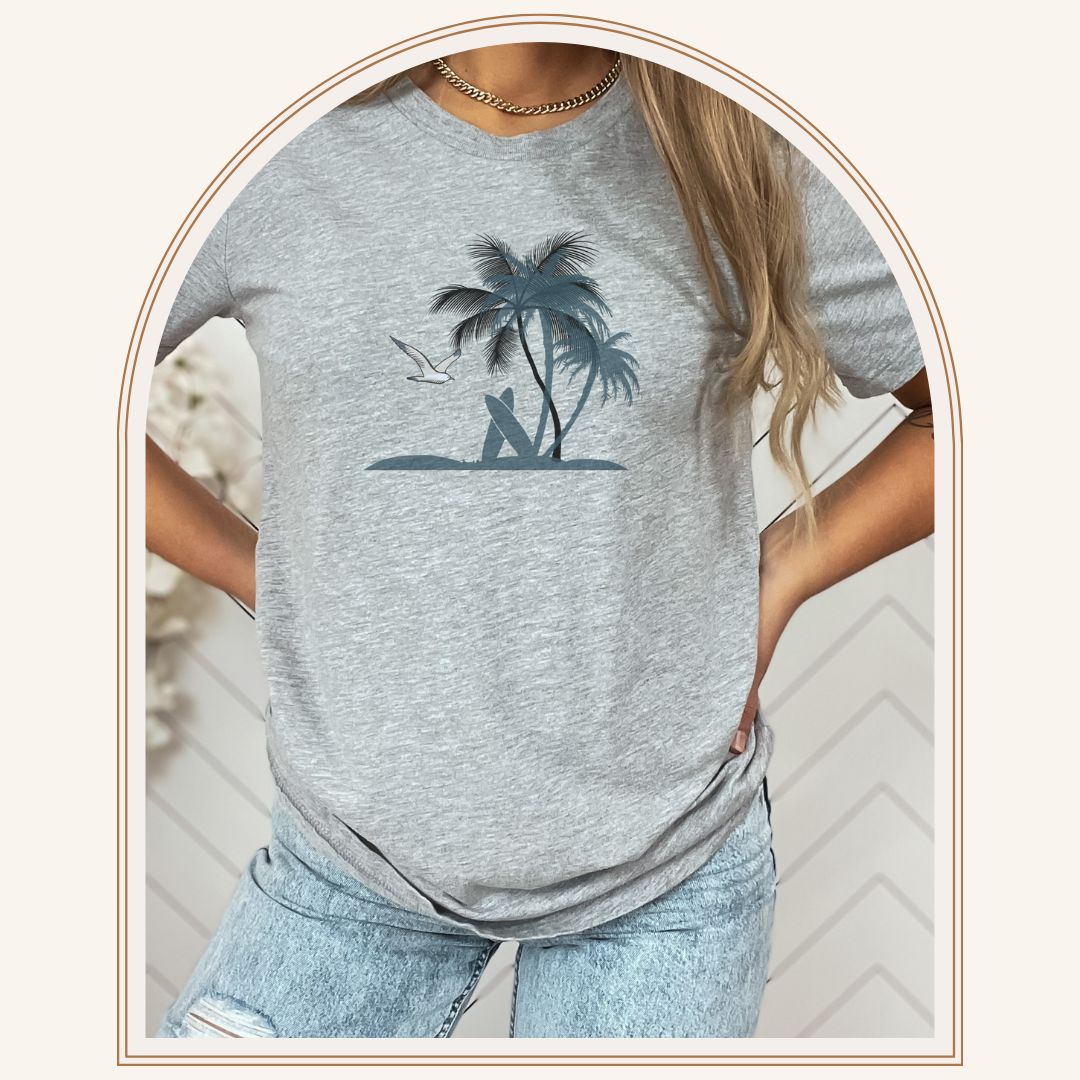 Palm Tree beach Tee