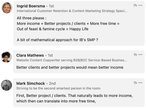 LinkedIn Comments