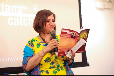 Sweta Vikram at her book launch hosted by Lululemon