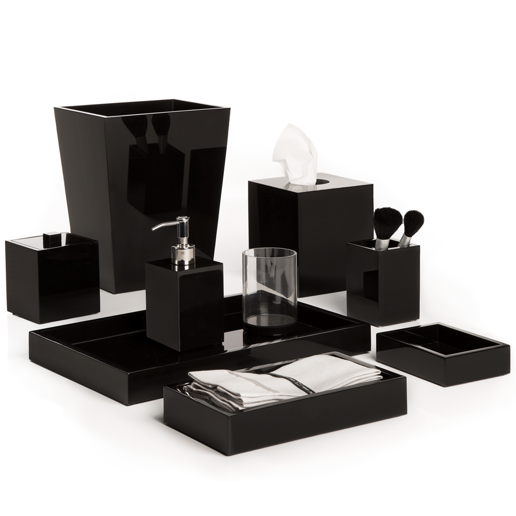 Mike and Ally & Ice Accessories (Black Lucite) & Pioneer Linens