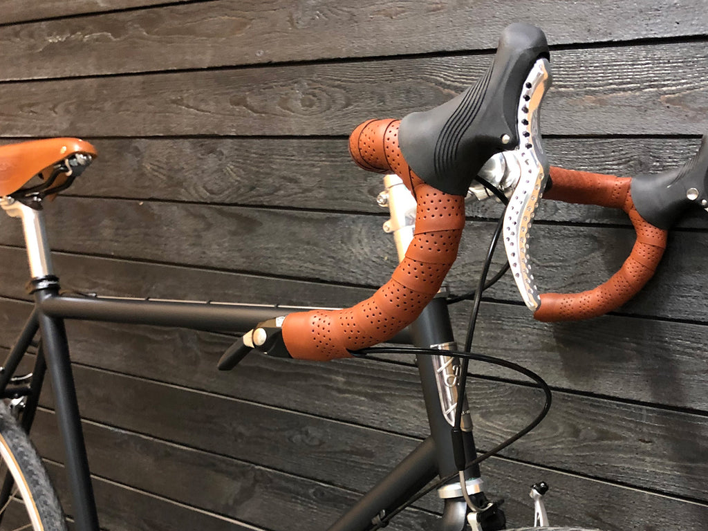 tan road bike saddle