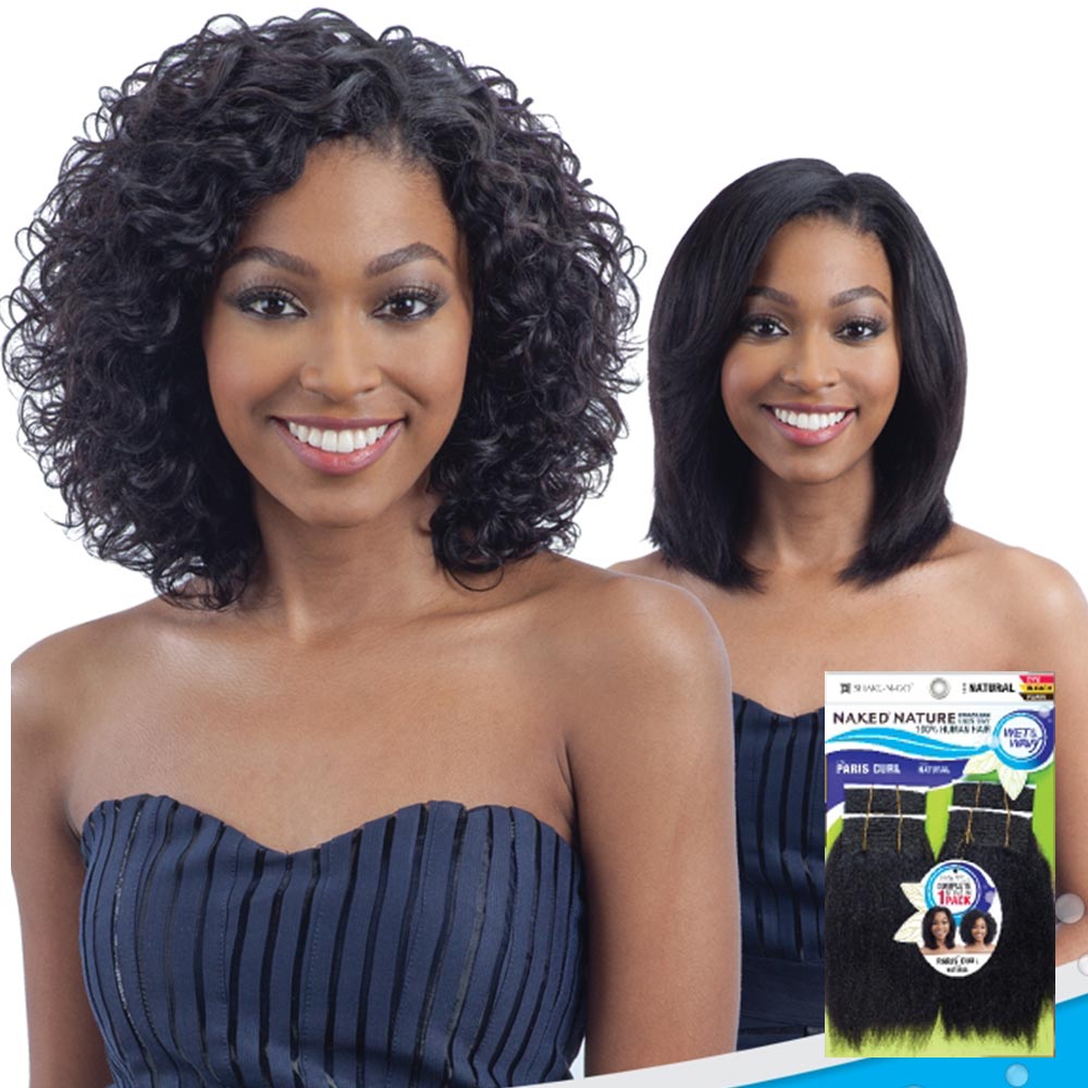 Naked Nature Unprocessed Wet And Wavy Hair Weave Paris Curl 4pcs 