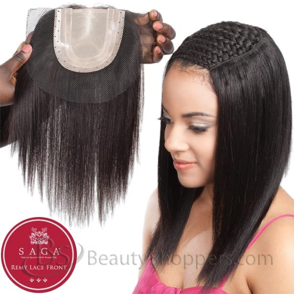 saga remy lace front wig