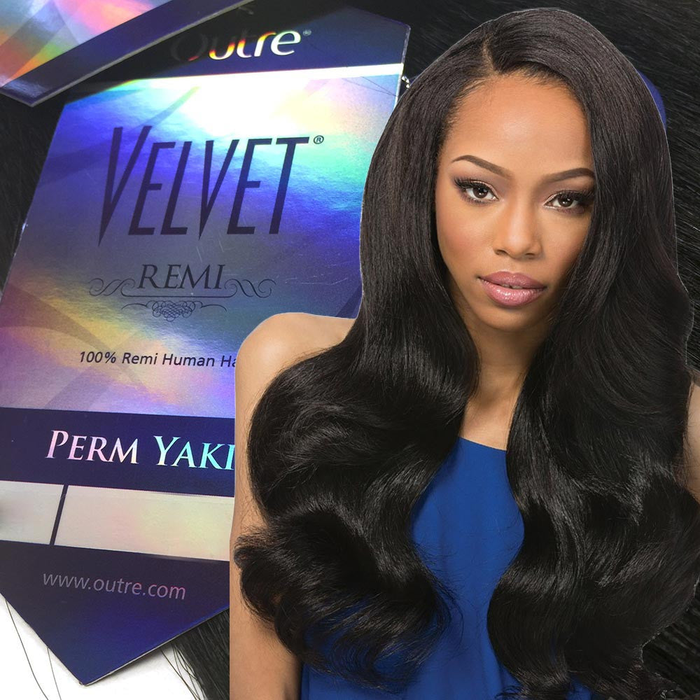 Outre Velvet Remi Human Hair Weave PERM YAKI WEAVING