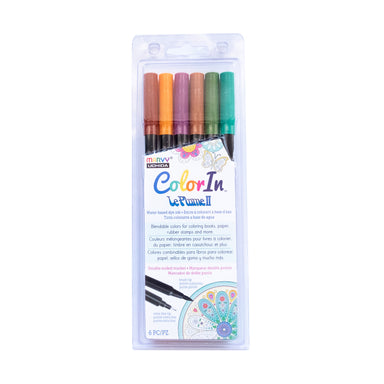 Lyra Aqua Brush Duo Markers, Pastel Tones Set of 6 — ArtSnacks
