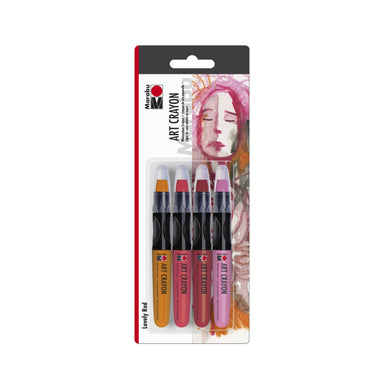 Marabu Art Crayons for Mixed Media 26 Smooth and Easy Blending Watercolor  Crayons Complete Collection Set 