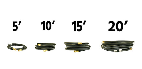 Different Lengths of 3/8" Propane and Natural Gas Hoses at Barbecues Galore
