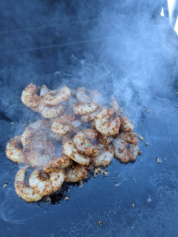 Shrimp on Griddle