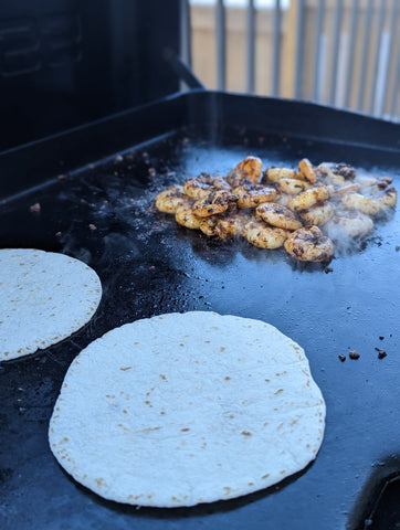 Shrimp Tacos on Griddle