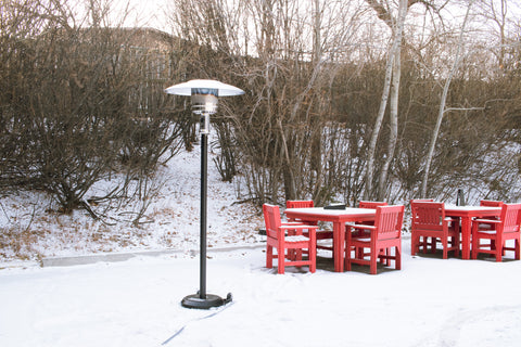 Brander Black Natural Gas Patio Heater at Barbecues Galore