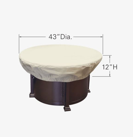 Treasure Garden Round Fire Table Patio Cover