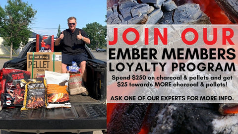 Best Priced BBQ Charcoal in Canada at Barbecues Galore with Ember Members Loyalty Program