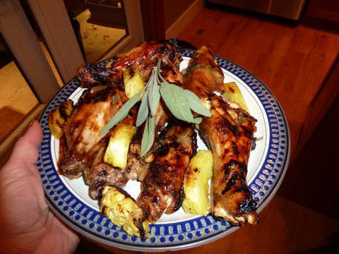 Turkey Wings with Pineapple Sage Sauce 