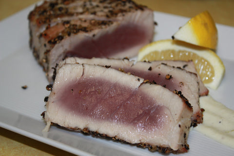 Grilled Tuna and Lemon