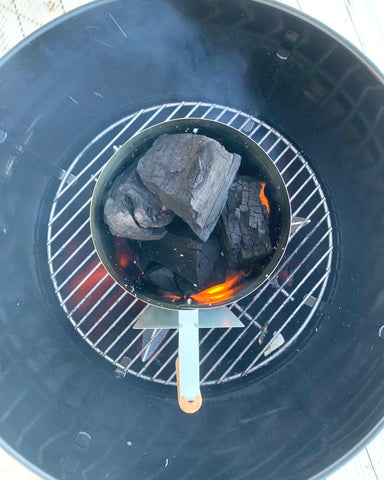 Charcoal Chimney Firestarter with Big Boy BBQ Charcoal