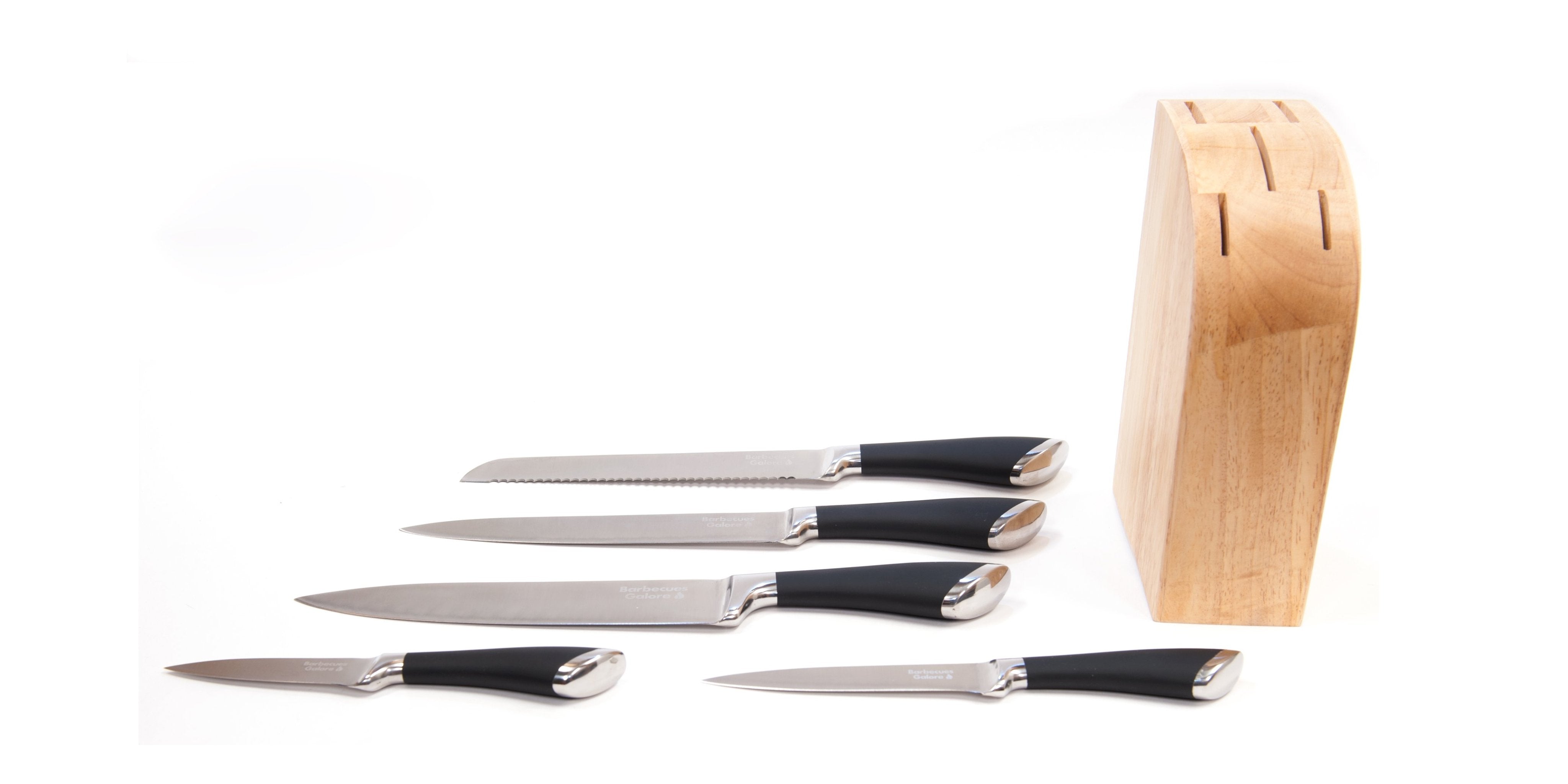 Brander 5 Piece Knife Set in Wood Block