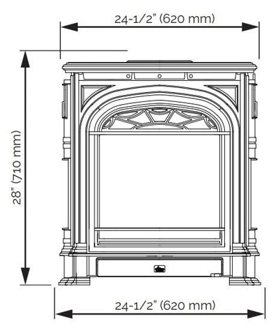 Viewing Area for Portrait President Fireplace