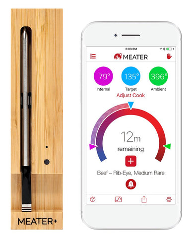 MEATER Plus Thermometer and App on iPhone