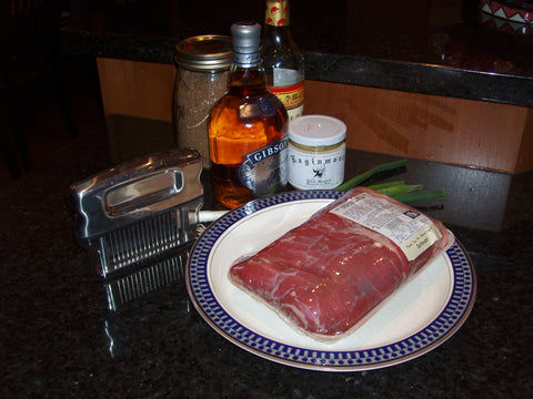 Rye Marinated Flank Steak - Assembled your Ingredients