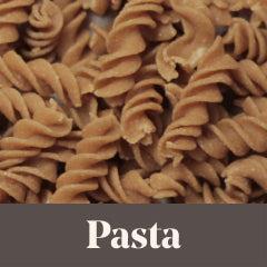 image of our low carb pasta with the text pasta