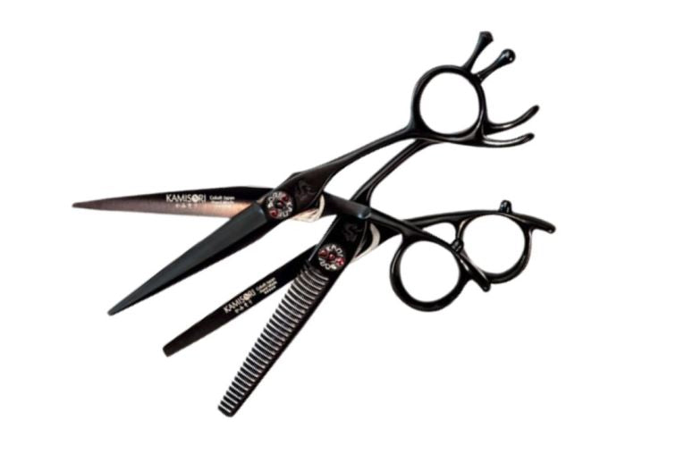 Kamisori Black Diamond III Professional Haircutting Shears Set