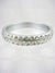 Classic Costume Jewelry 3 ROW CRYSTAL BANGLE BRACELET 413 - Silver