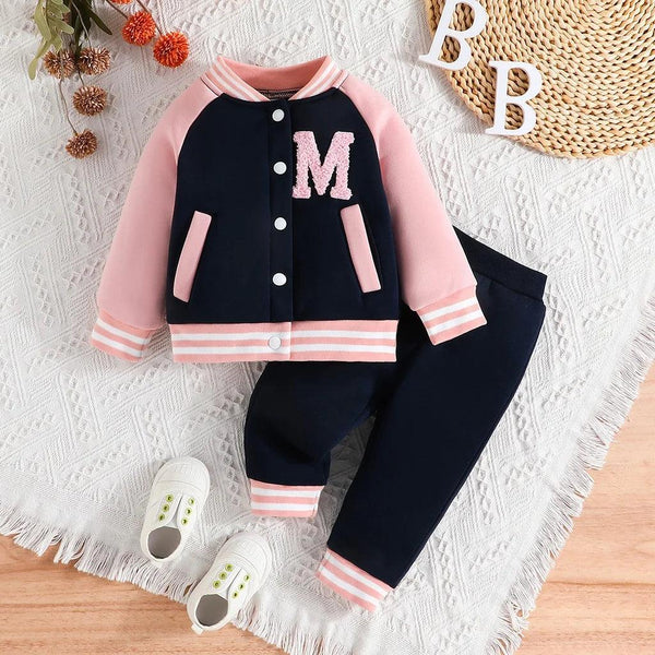 Baby Girl Outfit | Button Jacket & Pants