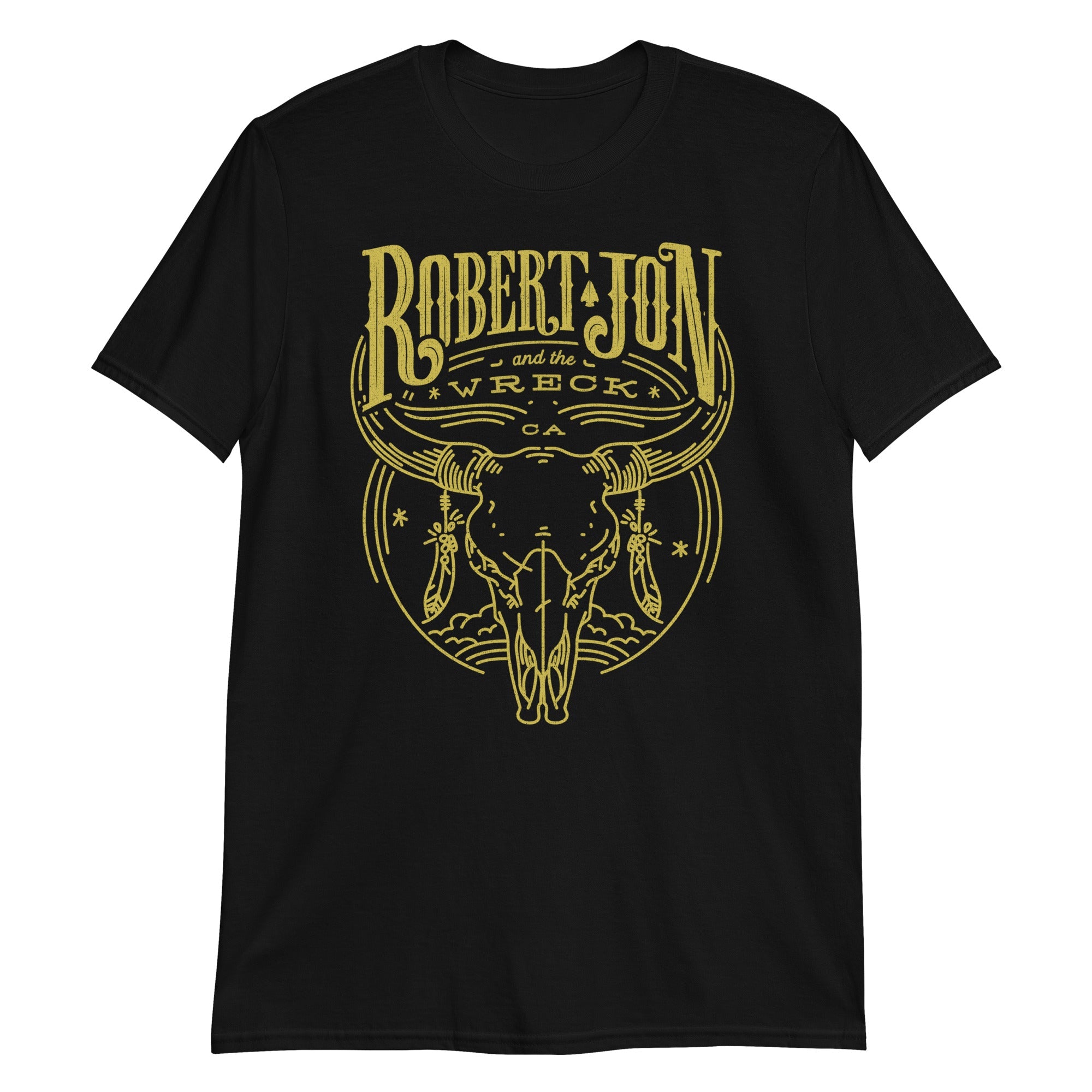 Yellow Bull Skull T-Shirt (Unisex) - Robert Jon And The Wreck product image