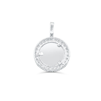 Round Shape Custom Diamond Memory Pendant (0.25CT) in 925 Sterling Silver