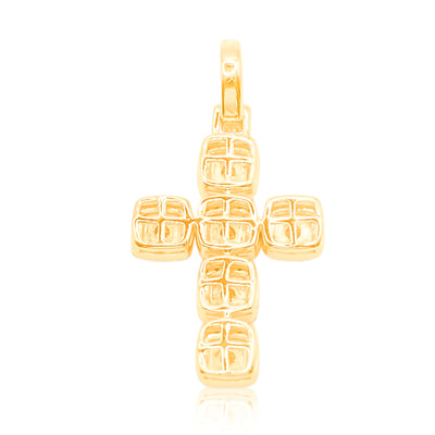 Cross Prong Diamond Pendant (1.00CT) in 10K Gold