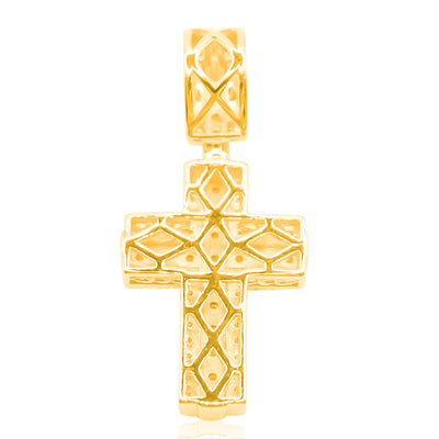 Cross Prong Diamond Pendant (1.25CT) in 10K Gold