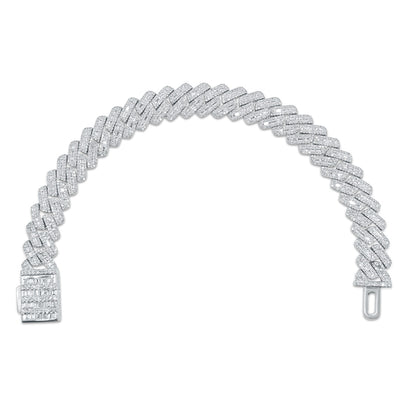 Iced Out Cuban Link Diamond Bracelet (9.00CT) in 10K Gold (Yellow or White) - 12mm