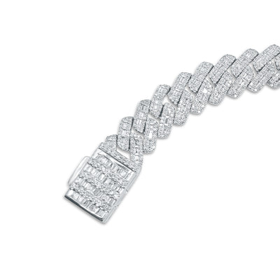 Iced Out Cuban Link Diamond Bracelet (9.00CT) in 10K Gold (Yellow or White) - 12mm