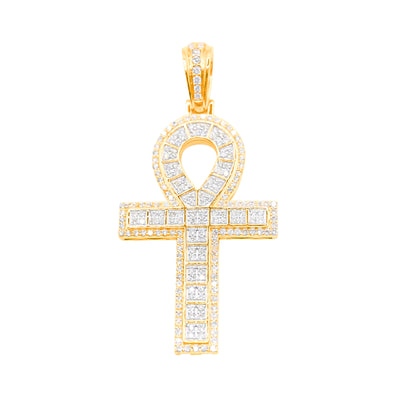 Ankh Diamond Pendant (2.80CT) in 10K Gold