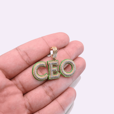 10K Gold Diamond CEO Pendant 0.75CT