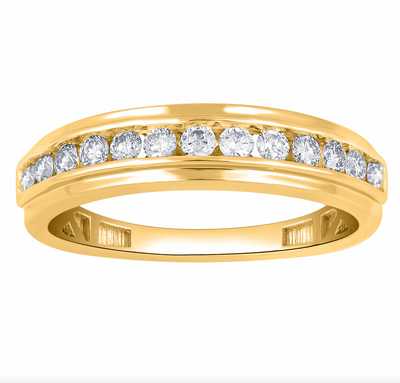 10K Gold Diamond Men's Ring 0.75CT
