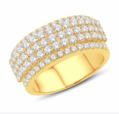 10K Gold Diamond Men's Ring 2.12CT