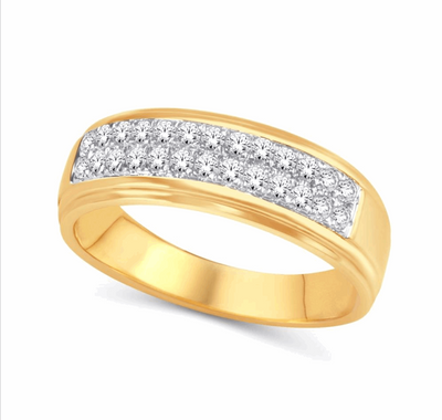 10K Gold Diamond Men's Ring 1.00CT