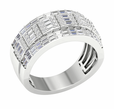 10K Gold Diamond Men's Ring 1.12CT