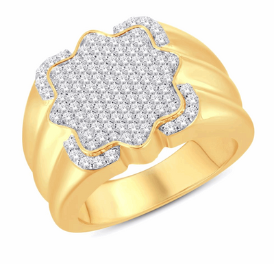 10K Gold Diamond Men's Ring 0.38CT