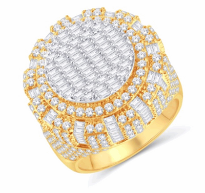 10K Gold Diamond Men's Ring 4.89CT