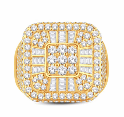 10K Gold Diamond Men's Ring 3.12CT