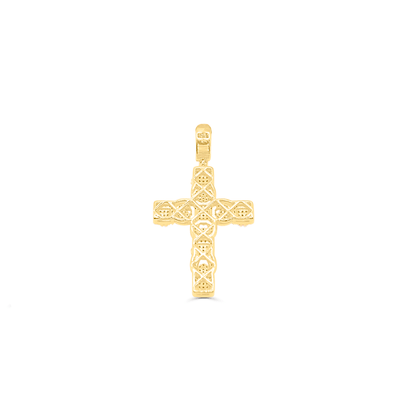 Cross Shape Stylish Diamond Pendant (0.53CT) in 10K Gold