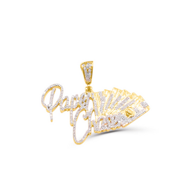 Paper Chasers Hip Hop Bling Diamond Pendant (0.75CT) in 10K Gold