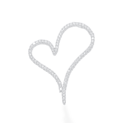 Heart Shape Diamond Pendant (3.00CT) in 10K Gold