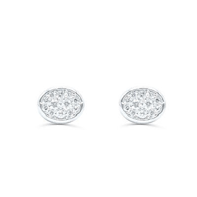Round Shape Stylish Diamond Cluster Stud Earring (0.25CT) in 10K Gold (Yellow or White)