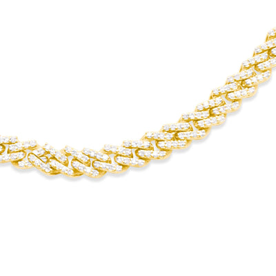 Diamond Miami Cuban Link Chain (6.00CT) in 10K Gold - 4.5mm (20 inches)