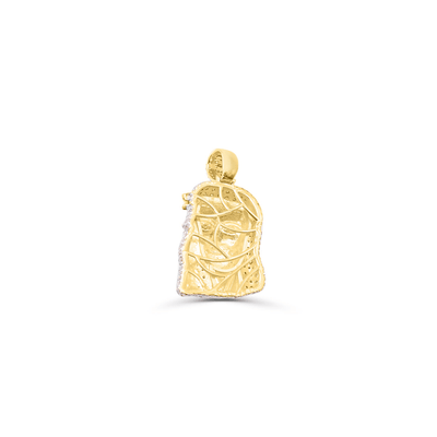 Jesus Face Bling Diamond Pendant (2.00CT) in 10K Gold